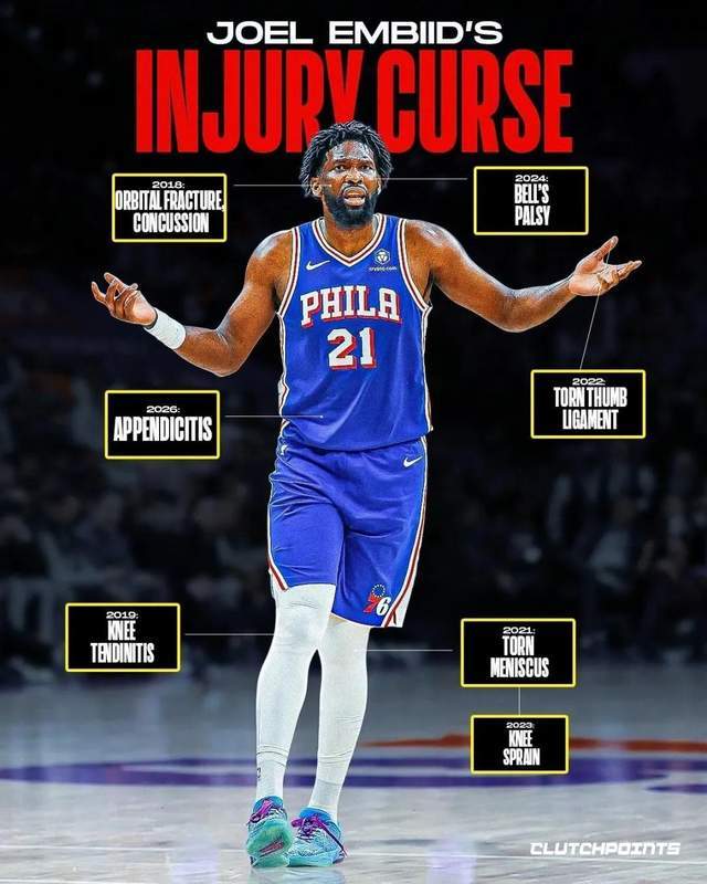 恩比德缺席附加赛 76人季后赛希望悬于一线